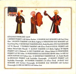 Sultan Bestekârlar 2 - Saz Eserleri CD (İkinci El) CD5235 - 2