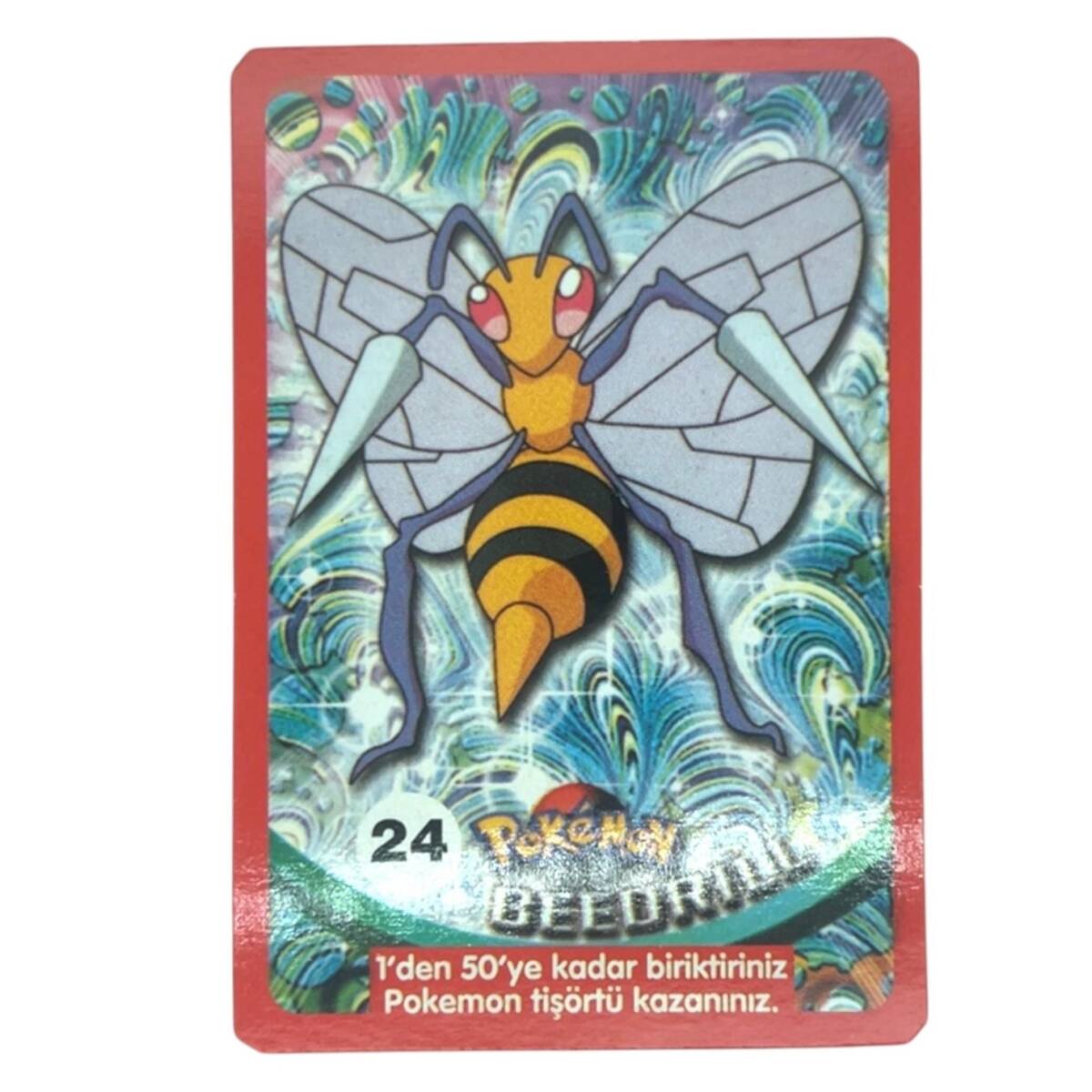  Sultan Sakızı Pokemon Oyun Kartı BEEDRILL No 24 Çil #SKZ52 - 1
