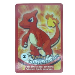  Sultan Sakızı Pokemon Oyun Kartı CHARMELEON No 2 Çil #SKZ58 - Gökçekoleksiyon