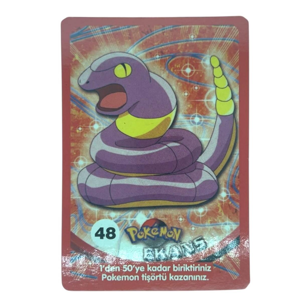  Sultan Sakızı Pokemon Oyun Kartı EKANS No 48 Çil #SKZ56 - 1
