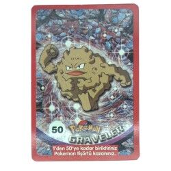  Sultan Sakızı Pokemon Oyun Kartı GRAVELER No 50 Çil #SKZ59 - Gökçekoleksiyon