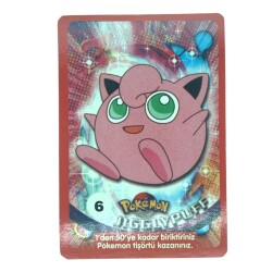  Sultan Sakızı Pokemon Oyun Kartı JIGGLYPUFFNo 6 Çil #SKZ54 - Gökçekoleksiyon