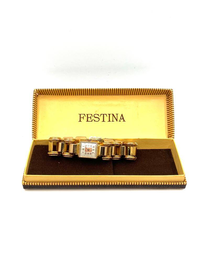 Festina Antika Altın Kaplama Kurmalı Bayan Kol Saati SAA060 - 1