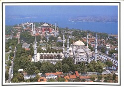 Sultanahmet Ve Ayasofya Temalı Kartpostal KRT19259 - Gökçekoleksiyon