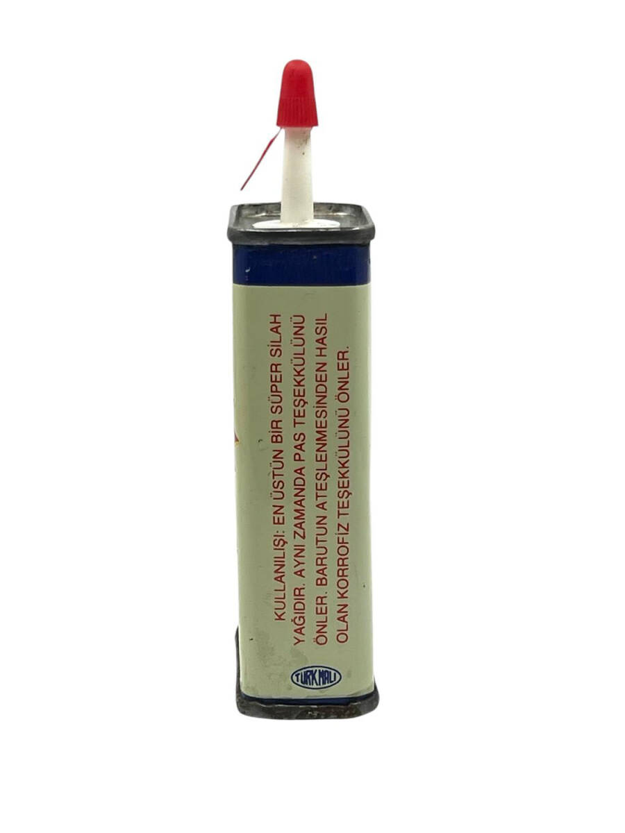 Vintage Super Rust Gun Oil Teneke Kutu – Silah Yağı Reklamlı Metal Kutu (Boş) AOB4209 - 2