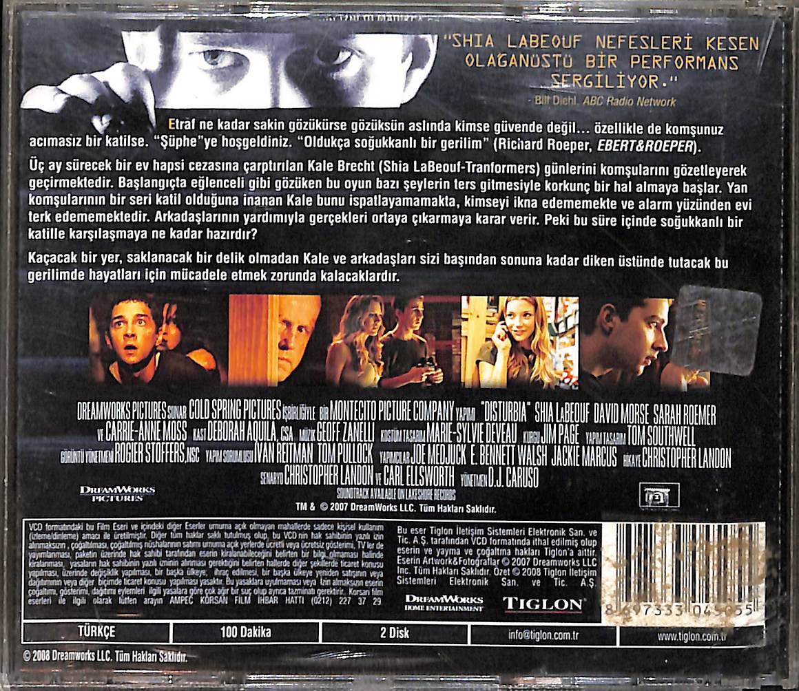 Şüphe - Disturbia VCD Film VCD27341 - 2