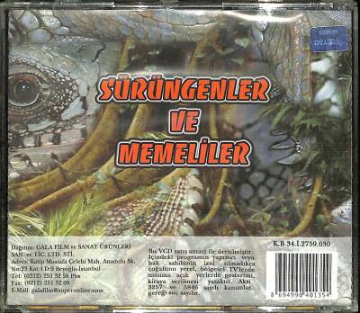 Sürüngenler Ve Memeliler -Belgesel- VCD Film VCD25008 - 2