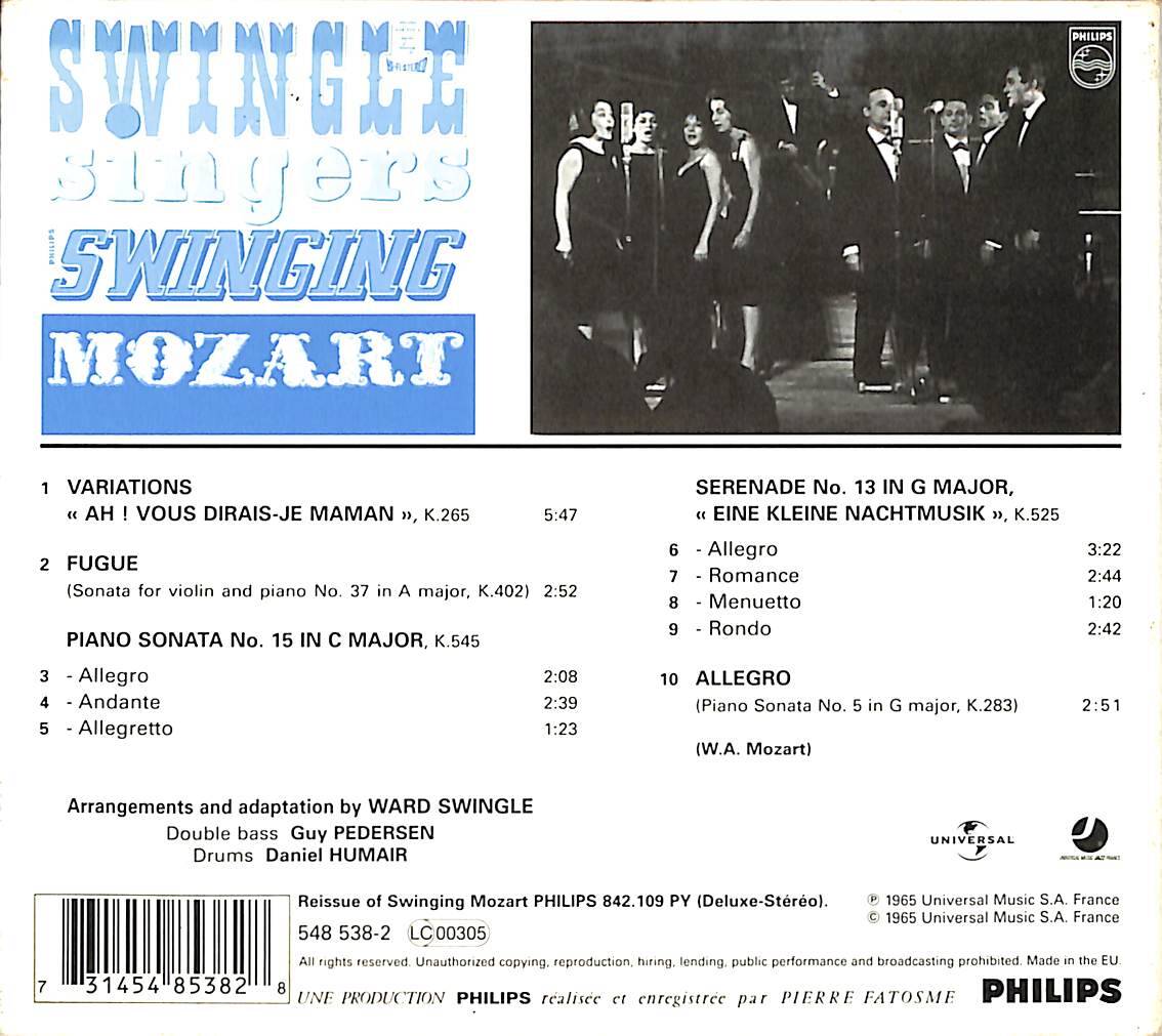 Swingle Singers – Swinging Mozart CD (İkinci El) CD5265 - 2