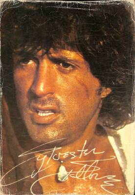 Sylvester Stallone Eski Büyük Boy Kartpostal (24x34 cm) KRT12913 - 1