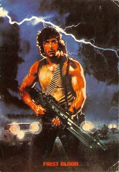 Sylvester Stallone Rambo First Blood (İlk Kan) Küçük Boy Kartpostal (10x15cm) KRT13017 - Gökçekoleksiyon