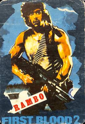 Sylvester Stallone Rambo Küçük Boy Kartpostal (15x10 cm) KRT12958 - 1