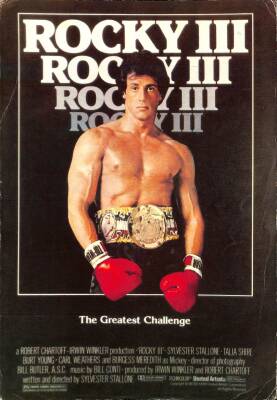 Sylvester Stallone - Rocky 3 Eski Büyük Boy Kartpostal (23x34 cm) KRT12901 - 1