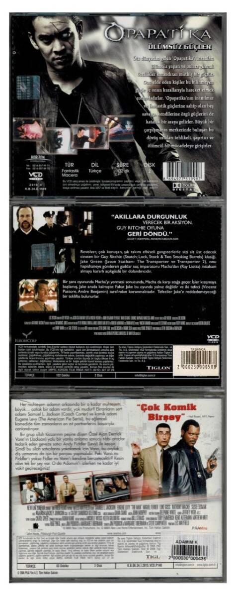 Tabanca Adamım Opapatika 3 Adet VCD Film VCD254 - 2