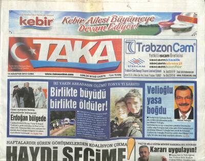 Taka Gazetesi 14 Ağustos 2015 - Sokak Ortasında Kurşun Yağdırdı,Akçaabat Şokta GZ105543 - 1