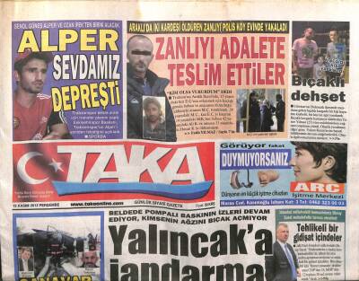 Taka Gazetesi 15 Kasım 2012 - Yalıncaka Jandarma Neşteri GZ104942 - 1