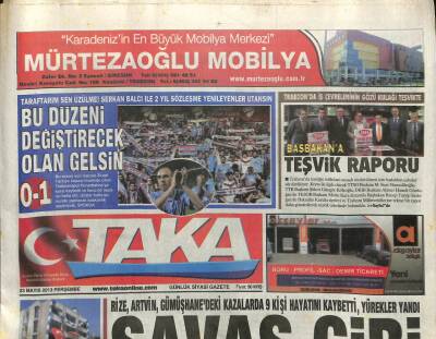 Taka Gazetesi 23 Mayıs 2013 - Başbakana Teşvik Raporu GZ101280 - 1
