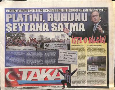 Taka Gazetesi 25 Kasım 2012 - Platini Ruhunu Şeytana Satma GZ107686 - 1