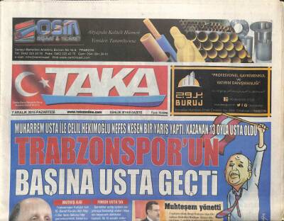 Taka Gazetesi 7 Aralık 2015 - Trabzon Halil Sezaiyi Bekliyor GZ107687 - 1