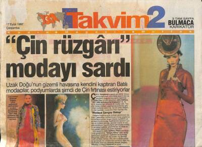 Takvim 2 Gazetesi 17 Eylül 1997 - Kuaförler Kralı Yarışmaya Hazırlanıyor GZ76444 - 1