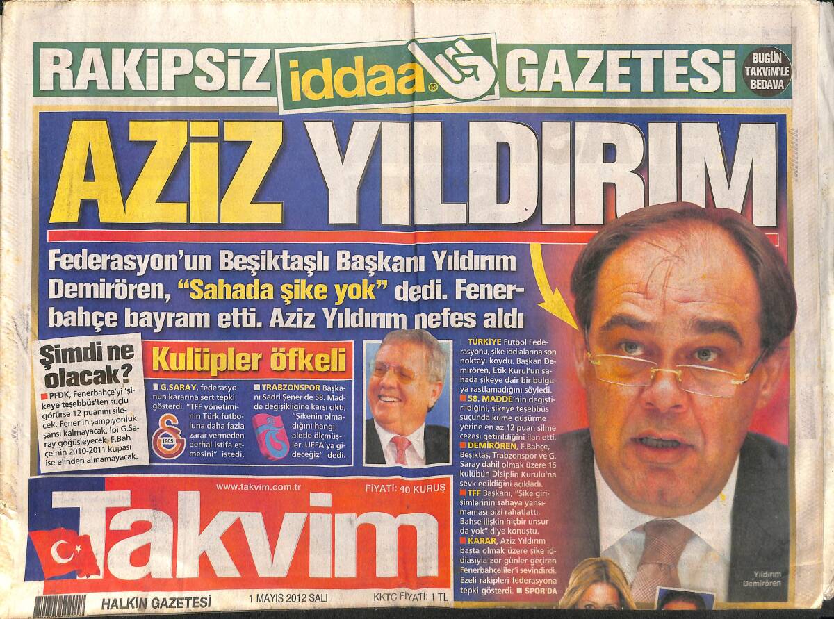 Takvim Gazetesi 1 Mayıs 2012 - Arda Turan'ın Aşk Çalımı - Vefasızlık Sibel Can'ı Sıktı! GZ138820 - 1