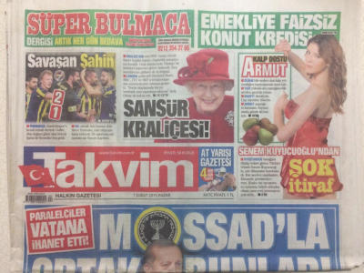 Takvim Gazetesi 1 Şubat 2015 - Paralelciler Vatana İhanet Etti GZ27231 - 1
