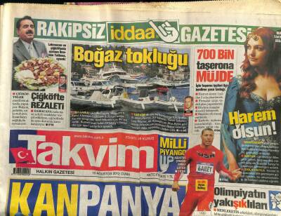 Takvim Gazetesi 10 Ağustos 2012 - Tarkanın Konser Biletleri Tükendi GZ101268 - 2