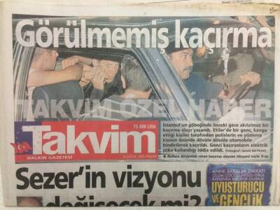 Takvim Gazetesi 10 Eylül 2000 - Çelik, Kadir İnanırı Tacizcilikle İtham Etti GZ35959 - 1
