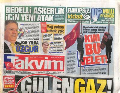 Takvim Gazetesi 10 Haziran 2014 - İran Lideri Ruhani Ankaraya Geldi GZ104706 - 1