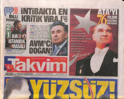 Takvim Gazetesi 10 Kasım 2014 - İlk Tercihi Fenerbahçe Kuyt Ocağı Bekliyor GZ100209 - 1