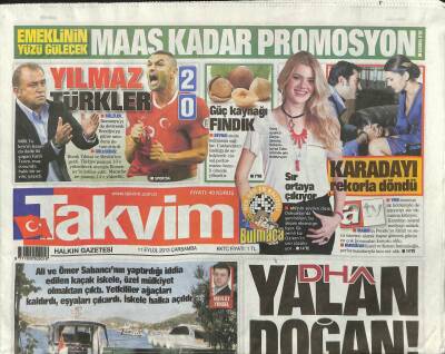 Takvim Gazetesi 11 Eylül 2013 - Ömer Özkanın Gözleri Doldu GZ107737 - 1