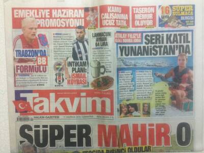Takvim Gazetesi 11 Haziran 2016 - Fenerbahçe, Intere Giden Caner Erkinin Yerini Beşiktaşın Milli Sol Beki İle Doldurmak İstiyor GZ29199 - 1