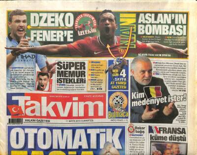 Takvim Gazetesi 11 Mayıs 2013 - Kenan Işık,Kim Medeniyet İster GZ101104 - 1