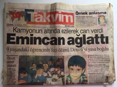 Takvim Gazetesi 11 Nisan 1997 - Nikotin Kurbanı Gittikçe Artıyor GZ39003 - 1