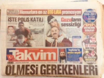 Takvim Gazetesi 12 Ağustos 2010 - Ölmesi Gerekenleri Öldürdük GZ40190 - 1