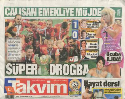Takvim Gazetesi 12 Ağustos 2013 - Türk Müziğinin Divası Bülent Ersoy,Süperstar Ajda Pekkana Çok Ağır Eleştiriler Yöneltti GZ106310 - 1