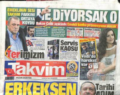 Takvim Gazetesi 12 Eylül 2013 - Altın Terim Mucizesi GZ104873 - 1