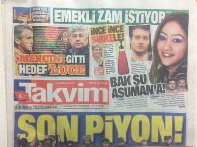 Takvim Gazetesi 12 Haziran 2014 - Yeni Türkiye Düşmanları GZ29445 - 1