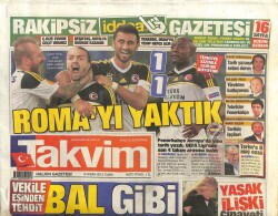 Takvim Gazetesi 12 Nisan 2013 - Faruk Bal,Bal Gibi Boşarım GZ101154 - 2