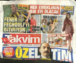 Takvim Gazetesi 13 Ağustos 2015 - Yeşim Salkım Hiç Flört Etmedim GZ101133 - 2