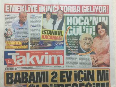 Takvim Gazetesi 13 Eylül 2014 - Fatih Terimden İnce Mesaj,Tarihten Silemezsiniz GZ29687 - 1