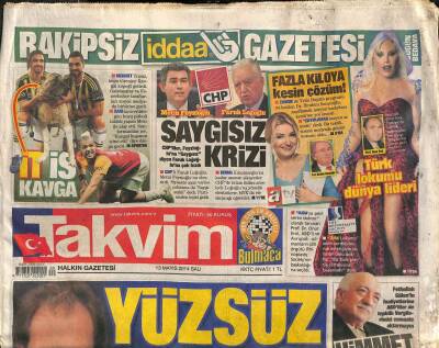 Takvim Gazetesi 13 Mayıs 2014 - Burak Akbayın Hacizli Audisi - Türk Lokumu Dünya Lideri GZ109066 - 1