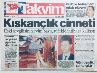 Takvim Gazetesi 14 Mart 1997 - Nukhet Durunun Gözleri Kamaştı GZ42884 - 1