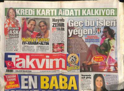 Takvim Gazetesi 15 Ağustos 2012 - MİTin Kilit İsimlerinden Mehmet Eymür , Açıklamalarına Yenilerini Ekledi GZ100736 - 1