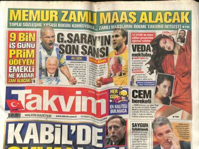 Takvim Gazetesi 15 Mart 2012 - Devlet Şehitleri Kürtçe Andı - Belçika Kan Ağlıyor GZ98798 - 1