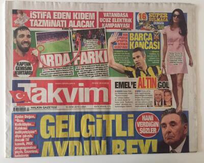 Takvim Gazetesi 16 Ekim 2015 - Gelgitli Aydın Doğan Bey ... GZ28278 - 1