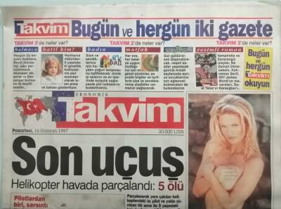 Takvim Gazetesi 16 Haziran 1997 Ortakların İntikam Planları - GZ44673 - 2