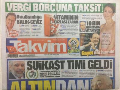 Takvim Gazetesi 16 Ocak 2014 - Suikast Timi Geldi GZ29683 - 1