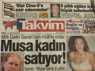 Takvim Gazetesi 17 Ağustos 1997-Sibel Turnagöl ün Çıplak Pozları Olay Yarattı GZ45156 - 2