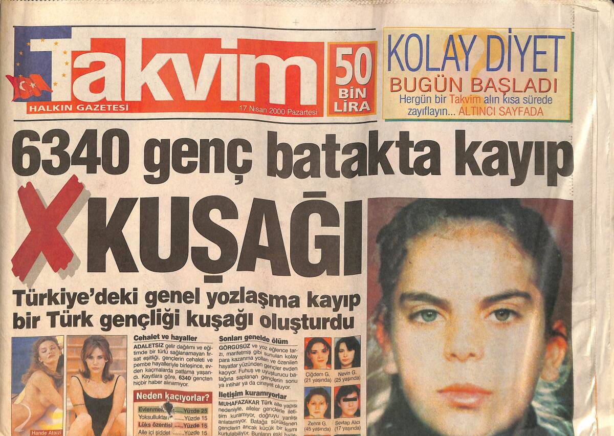 Takvim Gazetesi 17 Nisan 2000 - Burak Elmas ve Yelda Çifti Evlendi - Seda Sayan ve Tuncay Kıratlı Çifti Evlendi GZ158104 - 1