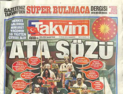 Takvim Gazetesi 17 Ocak 2015 - Bonkör Prens Sinan Akçıl, Soytarı Kavgası GZ101120 - 2